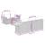 Set mobilier de grădină cu perne, 6 piese, negru, poliratan GartenMobel Dekor