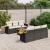Set canapele de grădină cu perne, 7 piese, negru, poliratan GartenMobel Dekor