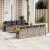 Set canapele de grădină, 9 piese, cu perne, gri, poliratan GartenMobel Dekor