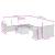 Set mobilier de grădină cu perne, 9 piese, negru, poliratan GartenMobel Dekor