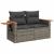 Set canapele de grădină, 9 piese, cu perne, gri, poliratan GartenMobel Dekor