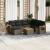 Set canapele de grădină cu perne, 8 piese, gri, poliratan GartenMobel Dekor