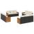 Set canapele de grădină, 12 piese, cu perne, negru, poliratan GartenMobel Dekor