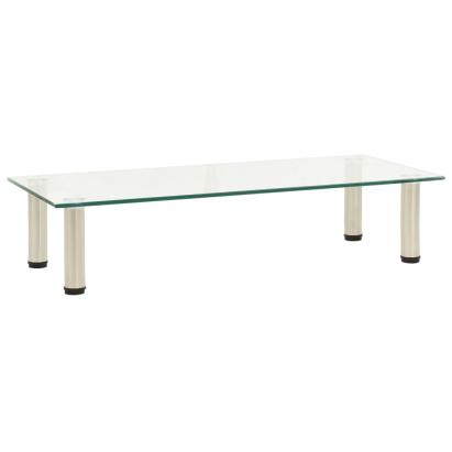 Suport TV, transparent, 80 x 35 x 17 cm, sticlă securizată GartenMobel Dekor