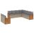 Set canapele de grădină, 9 piese, cu perne, bej, poliratan GartenMobel Dekor