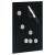 Casetă pentru chei cu tablă magnetică, negru, 30 x 20 x 5,5 cm GartenMobel Dekor