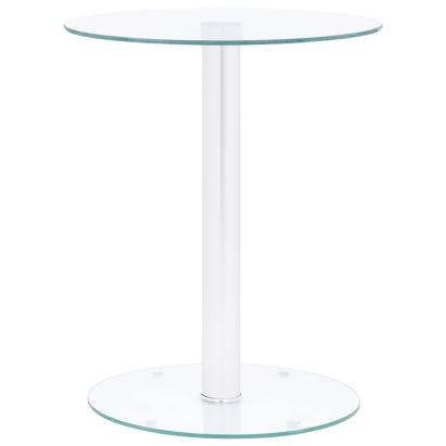 Măsuță de cafea, transparent, 40 cm, sticlă securizată GartenMobel Dekor