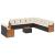 Set canapele de grădină, 12 piese, cu perne, negru, poliratan GartenMobel Dekor