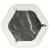 Masă laterală 2 niveluri transparent/negru 38x38x50 cm sticlă GartenMobel Dekor