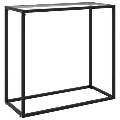 Masă consolă, transparent, 80x35x75 cm, sticlă securizată GartenMobel Dekor