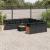 Set canapele de grădină, 12 piese, cu perne, negru, poliratan GartenMobel Dekor