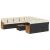 Set canapele de grădină, 12 piese, cu perne, negru, poliratan GartenMobel Dekor
