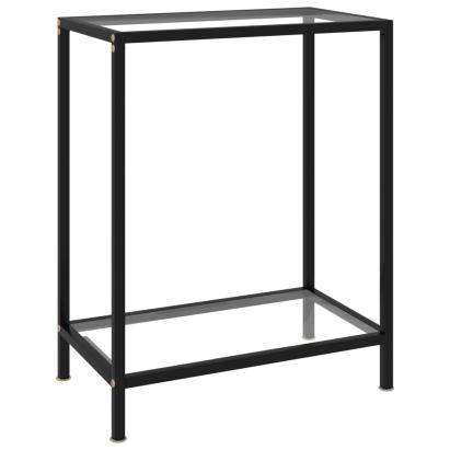Masă consolă, transparent, 60 x 35 x 75 cm, sticlă securizată GartenMobel Dekor