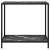 Masă consolă, negru, 80 x 35 x 75 cm, sticlă securizată GartenMobel Dekor