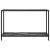 Masă consolă, negru, 120 x 35 x 75 cm, sticlă securizată GartenMobel Dekor