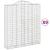 Coșuri gabion arcuite, 9 buc, 200x50x220/240cm, fier galvanizat GartenMobel Dekor