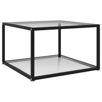 Măsuță de cafea, transparent, 60x60x35 cm, sticlă securizată GartenMobel Dekor