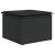Set canapele de grădină cu perne, 11 piese, negru, poliratan GartenMobel Dekor