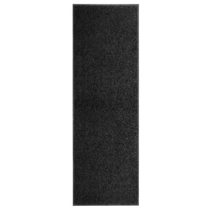 Covoraș de ușă lavabil negru 60x180 cm GartenMobel Dekor