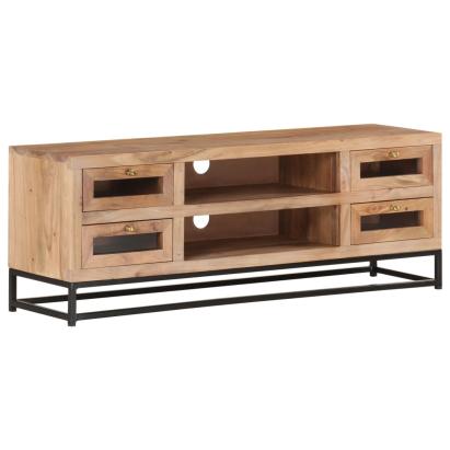 Comodă TV, 110x30x40 cm, lemn masiv de acacia GartenMobel Dekor