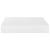 Rafturi de perete, 4 buc., alb extralucios, 23x23,5x3,8 cm, MDF GartenMobel Dekor