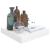 Rafturi de perete, 4 buc., alb extralucios, 23x23,5x3,8 cm, MDF GartenMobel Dekor