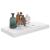 Rafturi de perete, 2 buc., alb extralucios, 50x23x3,8 cm, MDF GartenMobel Dekor