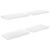 Rafturi de perete, 4 buc., alb extralucios, 50x23x3,8 cm, MDF GartenMobel Dekor