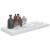 Raft de perete suspendat, alb extralucios, 60x23,5x3,8 cm, MDF GartenMobel Dekor