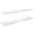 Rafturi de perete, 4 buc., alb extralucios, 60x23,5x3,8 cm, MDF GartenMobel Dekor