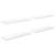 Rafturi de perete, 4 buc., alb extralucios, 80x23,5x3,8 cm, MDF GartenMobel Dekor