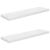 Rafturi de perete, 2 buc., alb extralucios, 90x23,5x3,8 cm, MDF GartenMobel Dekor