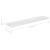 Rafturi de perete, 4 buc., alb extralucios, 120x23,5x3,8 cm MDF GartenMobel Dekor