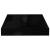Rafturi de perete 2 buc. negru extralucios 23x23,5x3,8 cm, MDF GartenMobel Dekor