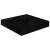 Rafturi de perete 4 buc. negru extralucios 23x23,5x3,8 cm, MDF GartenMobel Dekor