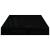 Raft de perete suspendat, negru extralucios, 40x23x3,8 cm, MDF GartenMobel Dekor