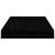Rafturi de perete, 2 buc., negru extralucios, 40x23x3,8 cm, MDF GartenMobel Dekor