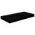 Raft de perete suspendat, negru extralucios, 50x23x3,8 cm, MDF GartenMobel Dekor