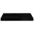 Rafturi de perete, 2 buc., negru extralucios, 50x23x3,8 cm, MDF GartenMobel Dekor