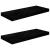 Rafturi de perete 2 buc. negru extralucios, 60x23,5x3,8 cm, MDF GartenMobel Dekor