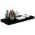 Rafturi de perete 2 buc. negru extralucios, 60x23,5x3,8 cm, MDF GartenMobel Dekor