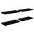Rafturi de perete 4 buc. negru extralucios, 60x23,5x3,8 cm, MDF GartenMobel Dekor