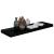 Rafturi de perete 2 buc., negru extralucios, 80x23,5x3,8 cm MDF GartenMobel Dekor