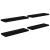 Rafturi de perete, 4 buc., negru extralucios 80x23,5x3,8 cm MDF GartenMobel Dekor