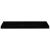Rafturi de perete, 4 buc., negru extralucios 80x23,5x3,8 cm MDF GartenMobel Dekor