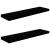 Rafturi de perete, 2 buc., negru extralucios 90x23,5x3,8 cm MDF GartenMobel Dekor