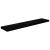 Raft perete suspendat, negru extralucios, 120x23,5x3,8 cm, MDF GartenMobel Dekor