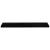 Raft perete suspendat, negru extralucios, 120x23,5x3,8 cm, MDF GartenMobel Dekor
