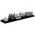 Rafturi de perete, 2 buc. negru extralucios 120x23,5x3,8 cm MDF GartenMobel Dekor