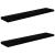 Rafturi de perete, 2 buc. negru extralucios 120x23,5x3,8 cm MDF GartenMobel Dekor